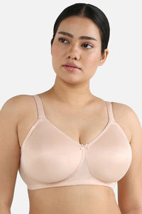 Wacoal Single Layered Non Wired Full Coverage Minimiser Bra - Cream Tan — thumbnail 2